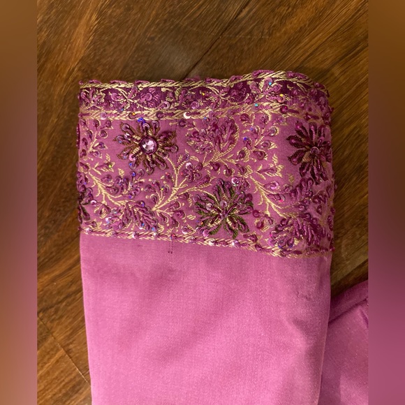 Pink Indian Silk Saree/Sari - Picture 2 of 8